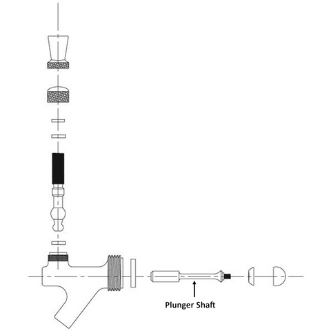Faucet Plunger Shaft | Chrome
