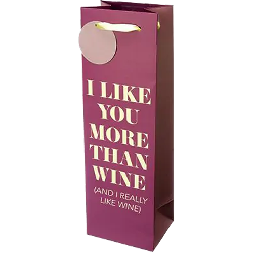 Gift Bag | I Like You More Than Wine