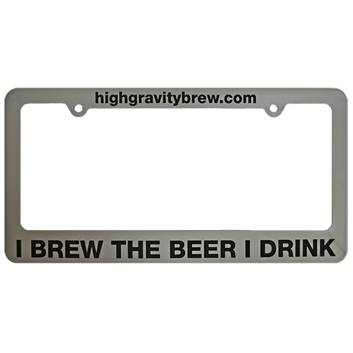 License Plate Frame | I BREW THE BEER I DRINK