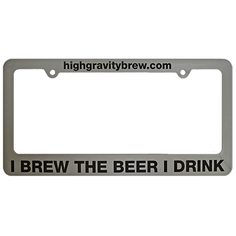 License Plate Frame | I BREW THE BEER I DRINK